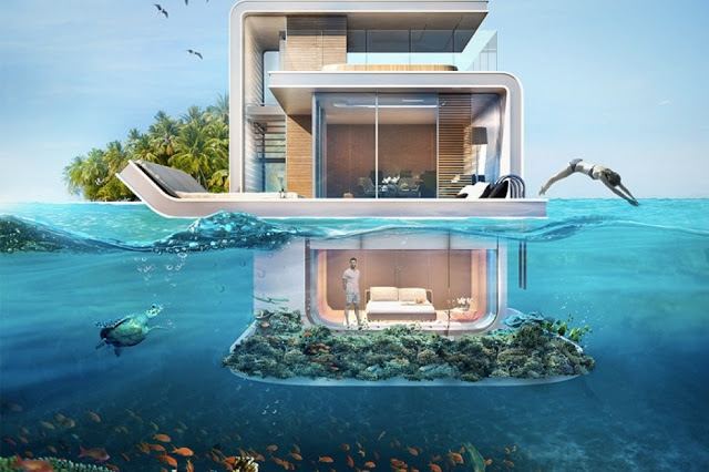 Dự án phức hợp biệt thự nổi trên biển (Seahouse) ở Dubai