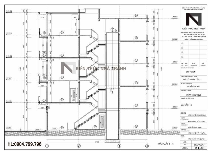 Ảnh: Bản vẽ mẫu thiết kế nhà ống lệch tầng đẹp có thang máy 5 tầng hiện đại NT_L3658