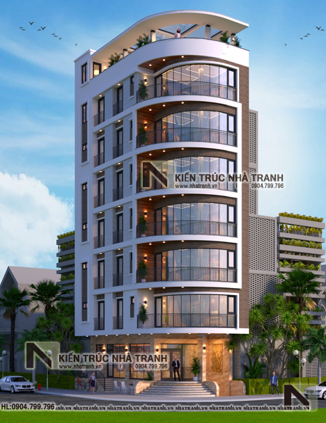 Ảnh: Phối cảnh 02 mẫu thiết kế nhà lô góc khách sạn 2 mặt tiền kinh doanh khách sạn căn hộ cho thuê APARTMENT FOR RENT Sơn Trà Đà Nẵng NT-L3706